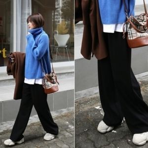 Black Wide Leg Pants Slacks
